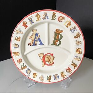 Alphabet Bears Child Plate by Tiffany & Co.